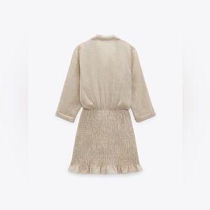 Zara Linen Blend Mini Dress.  Gently Used. In Good Condition.